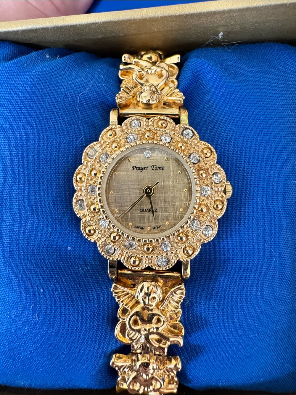 Avon Gold-Tone Crystal Accent Women's Watch